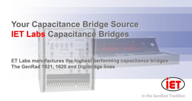 IET Labs Capacitance Bridges