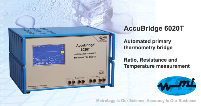 AccuBridge 6020T, automated primary thermometry bridge