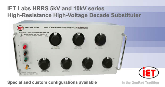 HRRS high resistance decade box