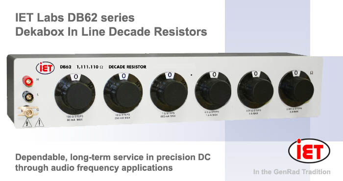 IET DB62 dekabox In-Line decade resistors