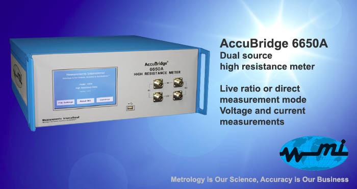 AccuBridge 6650A Dual source high resistance meter