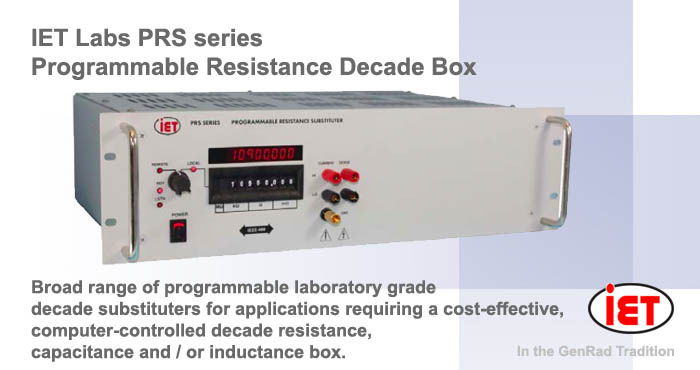 IET PRS programmable desistance decade box