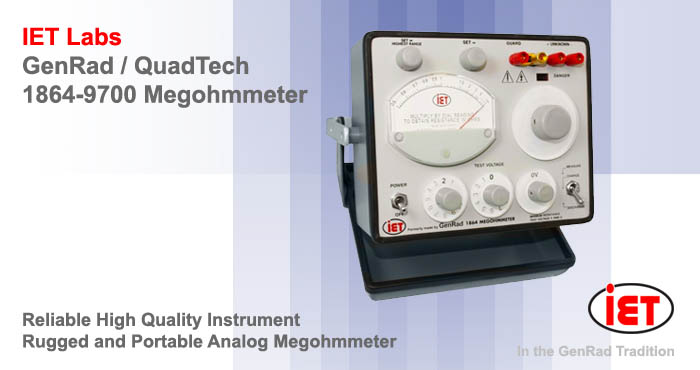 GenRad / QuadTech 1864-9700 megohm meter - Ohm meters - AC-DC