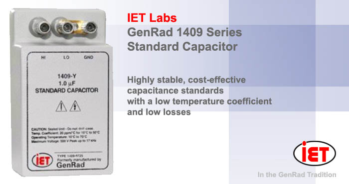 GenRad 1409 series standard capacitor