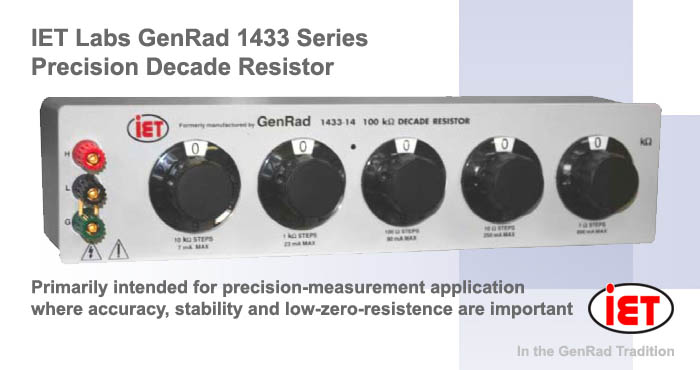 GenRad 1433 precision decade resistor