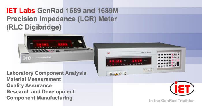 IET GenRad 1689 -1689M Impedance Bridges