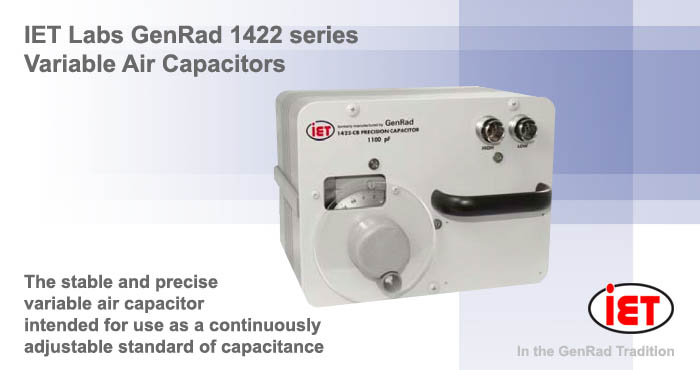 IET GenRad 1422 variable air capacitors 