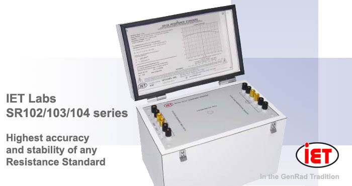 IET SR-102-103-104 resistance standard