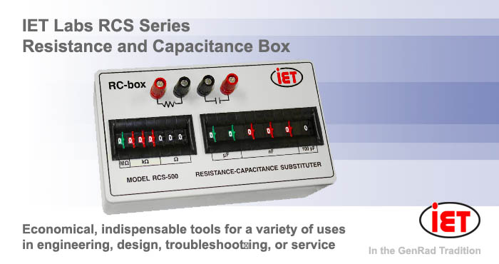 IET RCS resistance, capacitance box